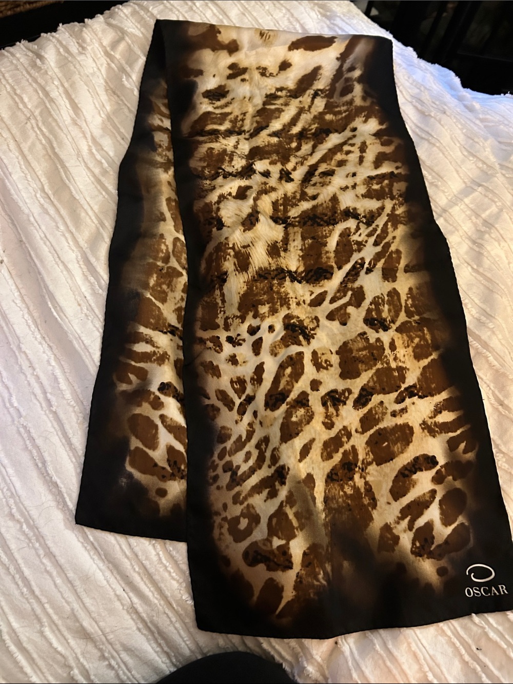 Oscar de la Renta silk scarf